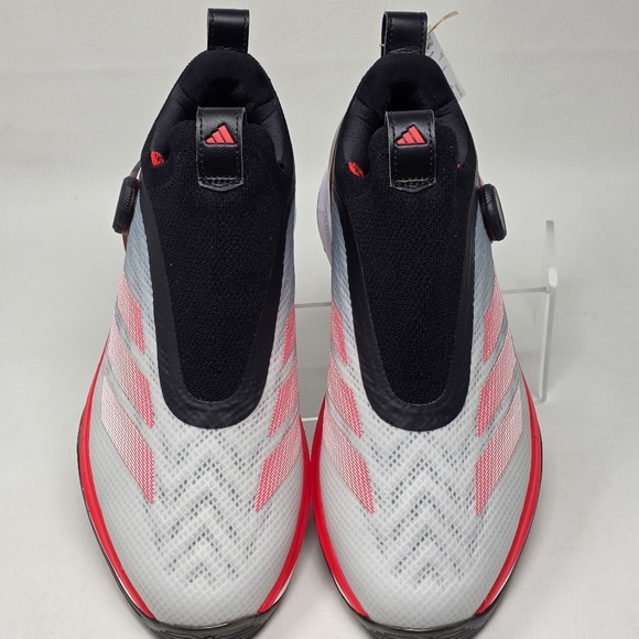 adidas Adizero ZG BOA Spikeless Golf Shoes White Red IH9896 Men's Size 8.5 New - Picture 8 of 13